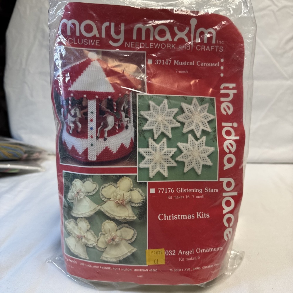 Vintage Mary Maxim Exclusive Needlework and Crafts Angel Ornaments